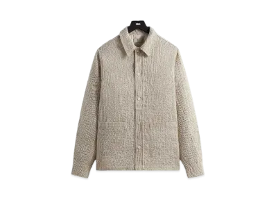 Kith Slub Boucle Boxy Collared Overshirt "Canvas"