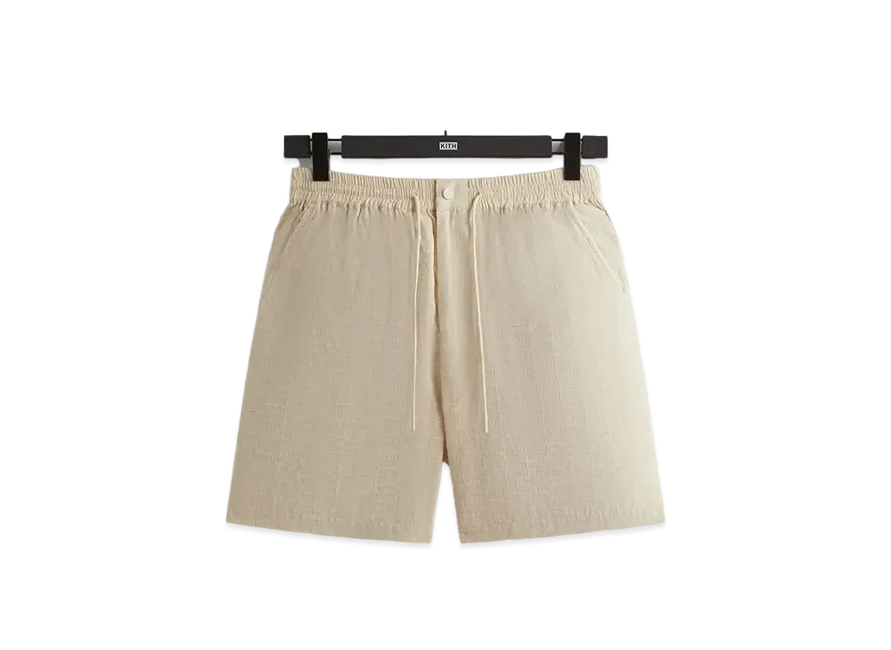 キス フロックド モノグラム メイソン ショーツ "ベール"