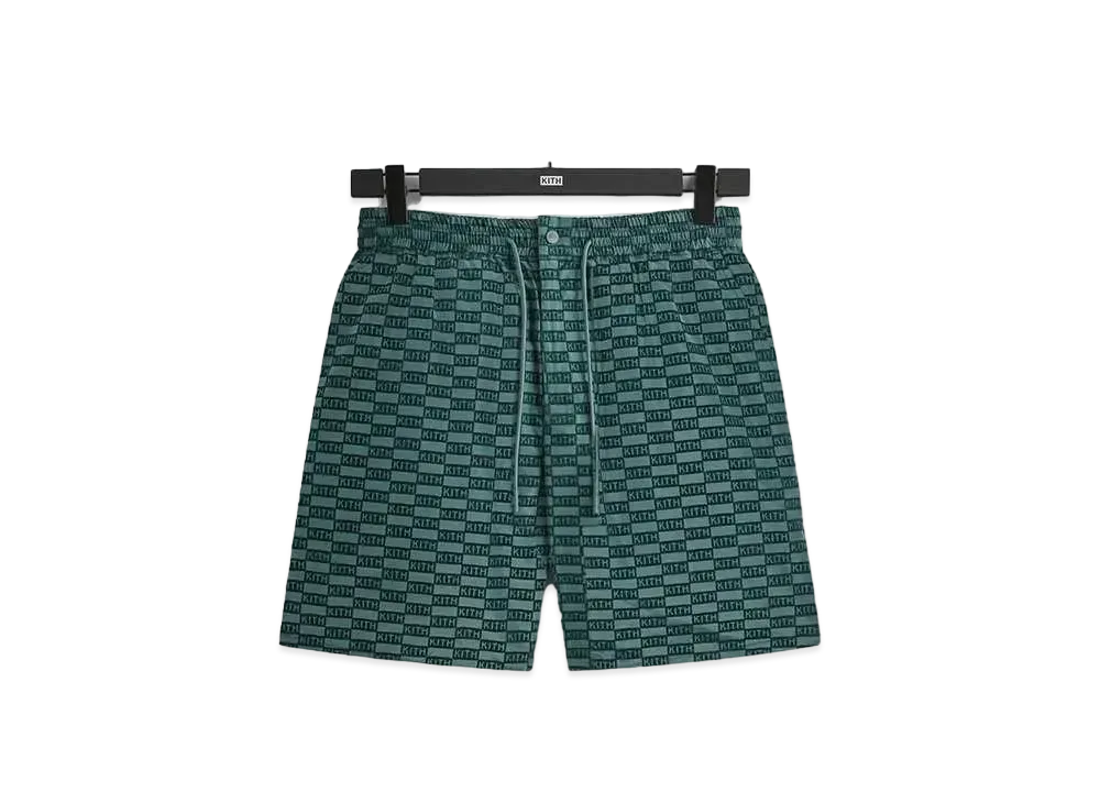 Kith Flocked Monogram Mason Short "Rhythm"