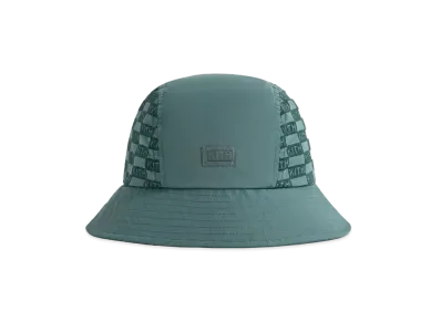 Kith Flocked Nylon Monogram Bucket Hat "Rhythm"