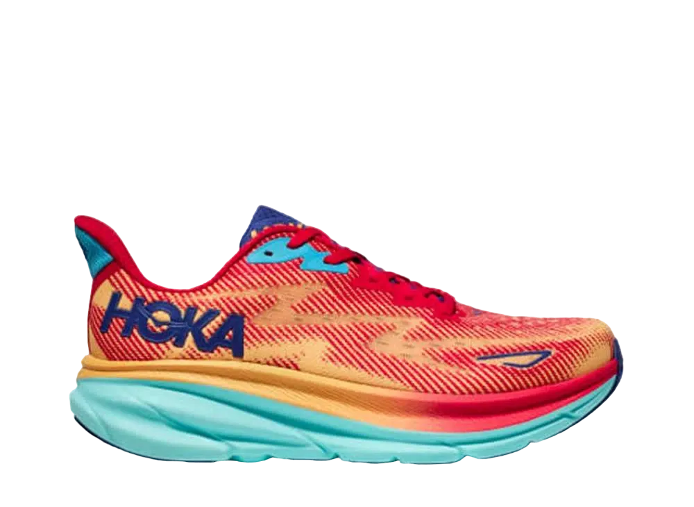 Hoka Women's Clifton 9 "Cerise/Cloudless"