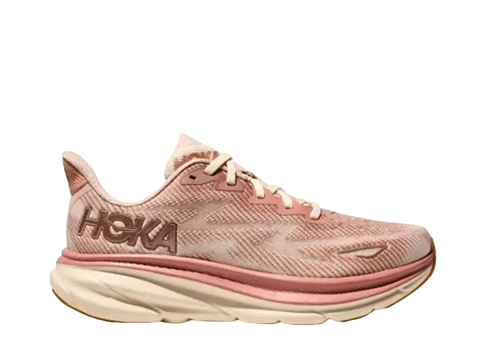 Hoka Women's Clifton 9 "Sand Stone/Cream"