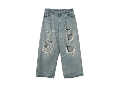 Lee x BEAMS Crush Baggy Denim Pants "Blue"