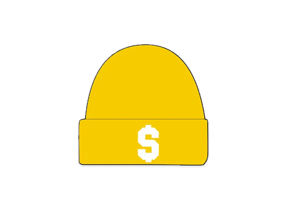 Supreme New Era $ Beanie "Gold"