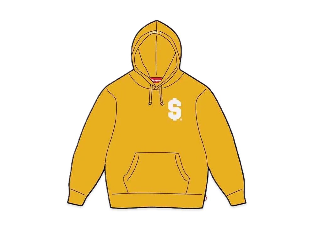 Supreme $ Hooded Sweatshirt "Gold"