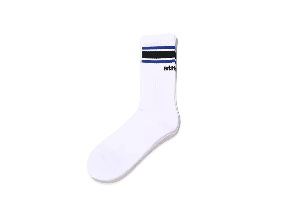 atmos Color Line Socks "White/Blue"