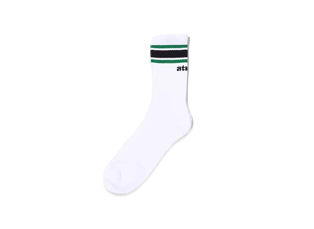 atmos Color Line Socks "White/Green"