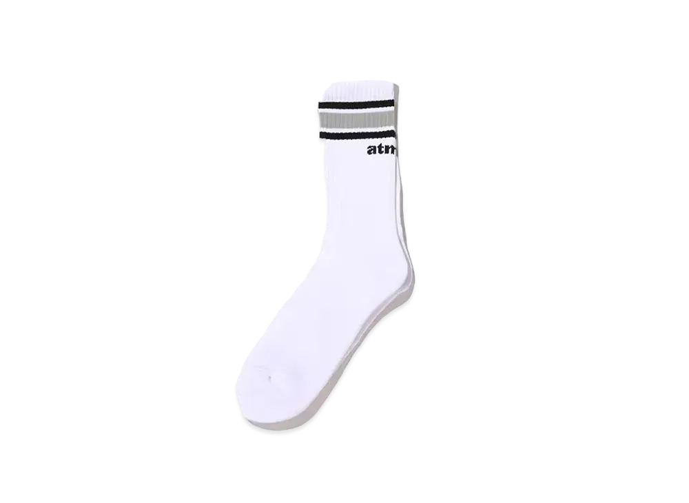 atmos Color Line Socks "White/Black"