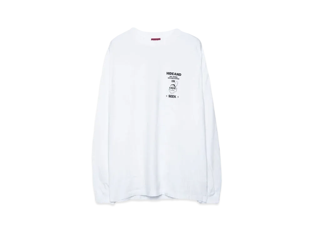 Hide and Seek Indian L/S Tee "WHITE"