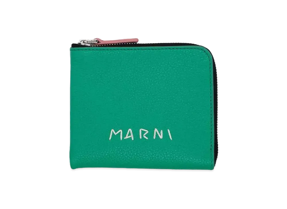 MARNI ZIP AROUND "SEA GREEN"