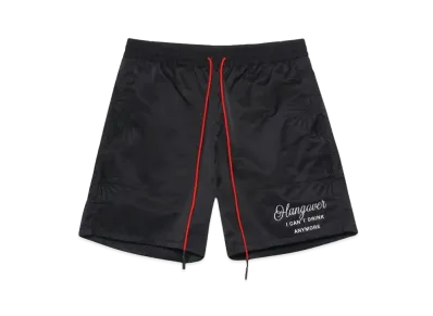 TAIN DOUBLE PUSH ALOHA SHORTS "BLACK"