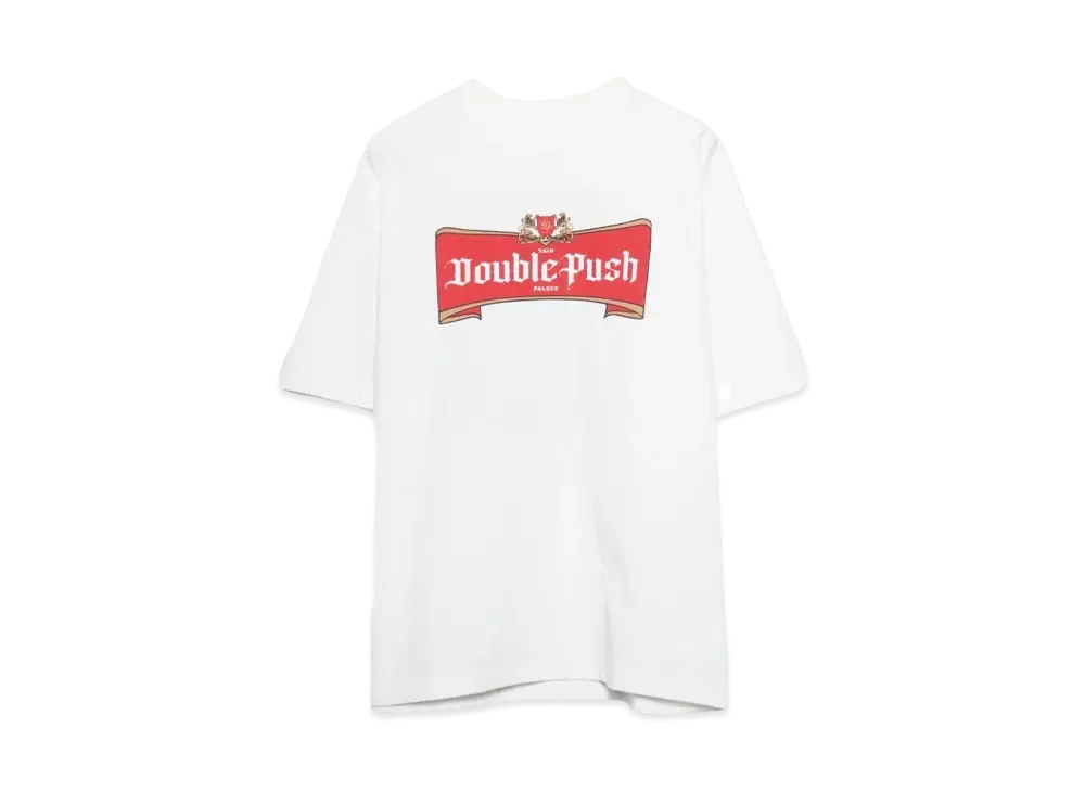 TAIN DOUBLE PUSH DRUNKER SHORT SLEEVE T-SHIRTS "WHITE"