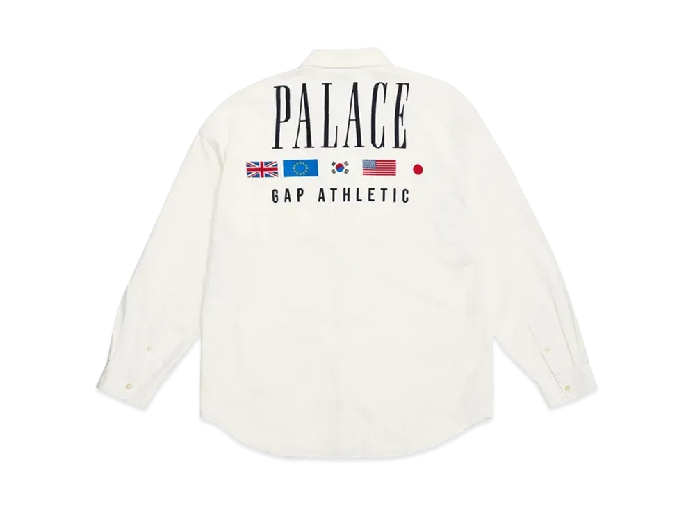 PALACE x Gap Oxford Drop Shoulder "White"