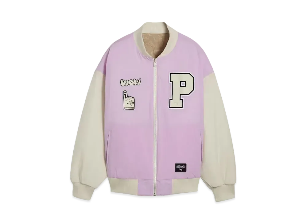 PUMA x SOPHIA CHANG Reversible Bomber Jacket "Grape Mist"