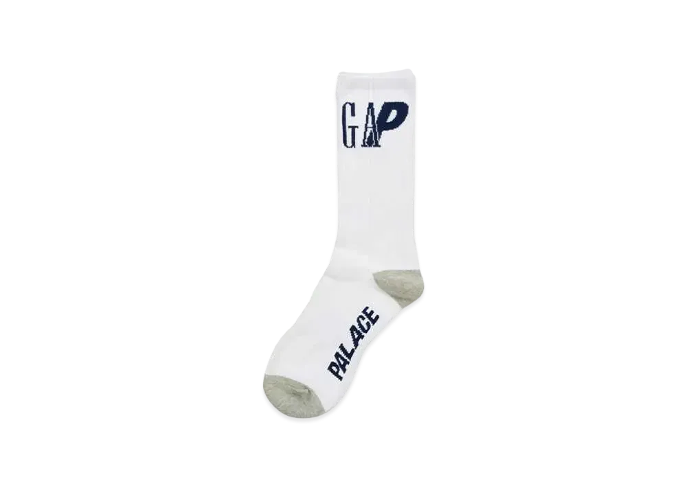 PALACE x Gap Crew Socks "White"