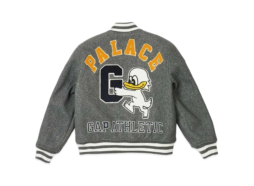 PALACE x Gap Kids Varsity Jacket "Grey"