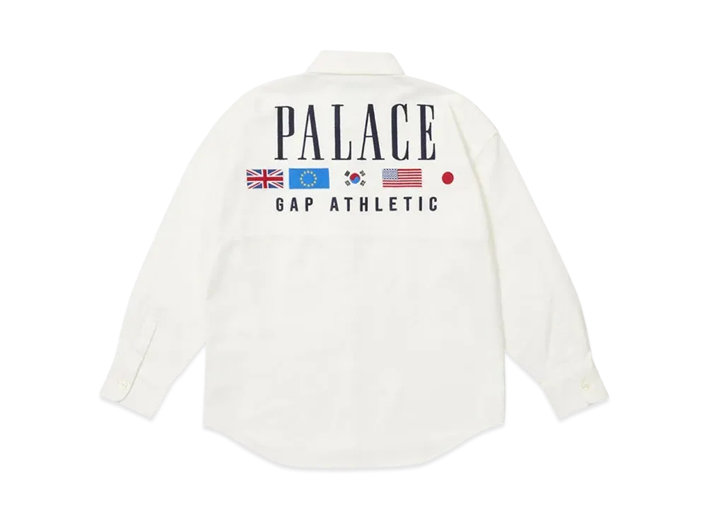PALACE x Gap Kids Oxford Drop Shoulder "White"