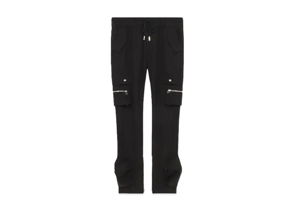MLVINCE TYPE-4 SLIM STRETCH CARGO PANTS "BLACK"