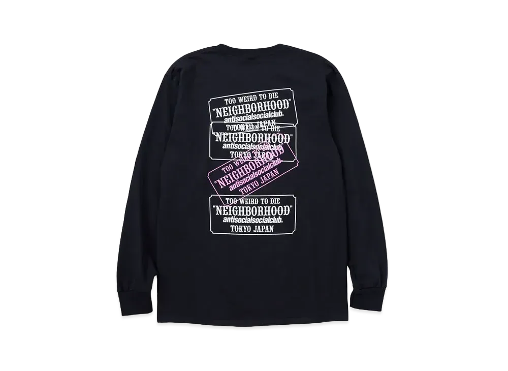 NEIGHBORHOOD NH x ASSC . Tee LS-1 "Black"