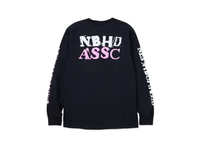 NEIGHBORHOOD NH x ASSC . Tee LS-2 "Black"
