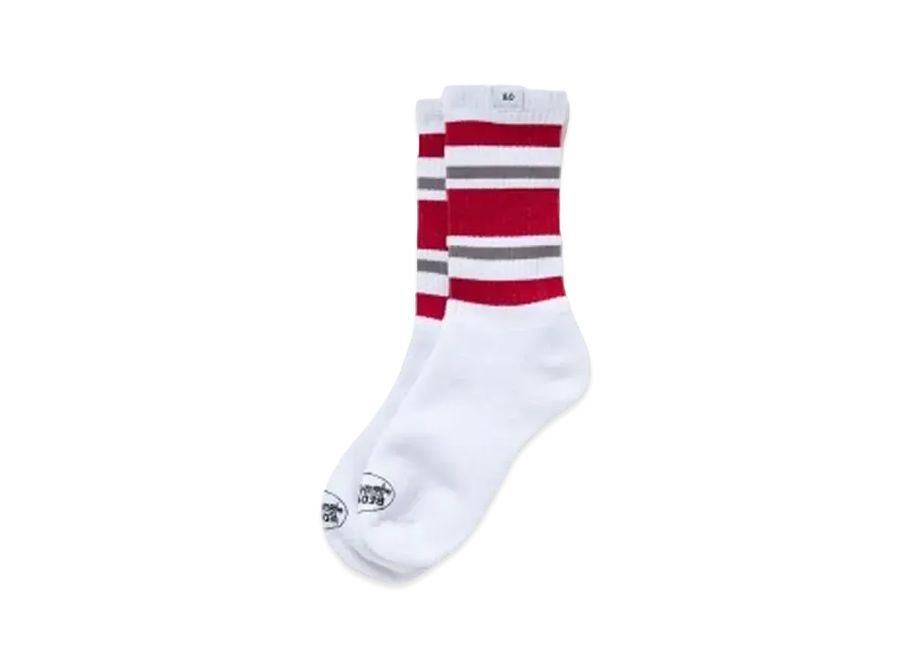 Bedwin & the heartbreakers 2 PcsPACK LINE SOCKS "LARRY" "BURGUNDY"