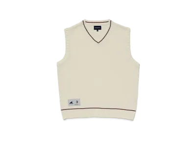 DESCENDANT Servir Knit Vest "White"