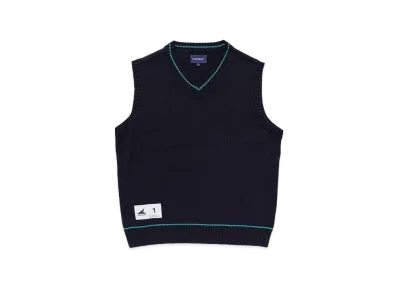 DESCENDANT Servir Knit Vest "Navy"