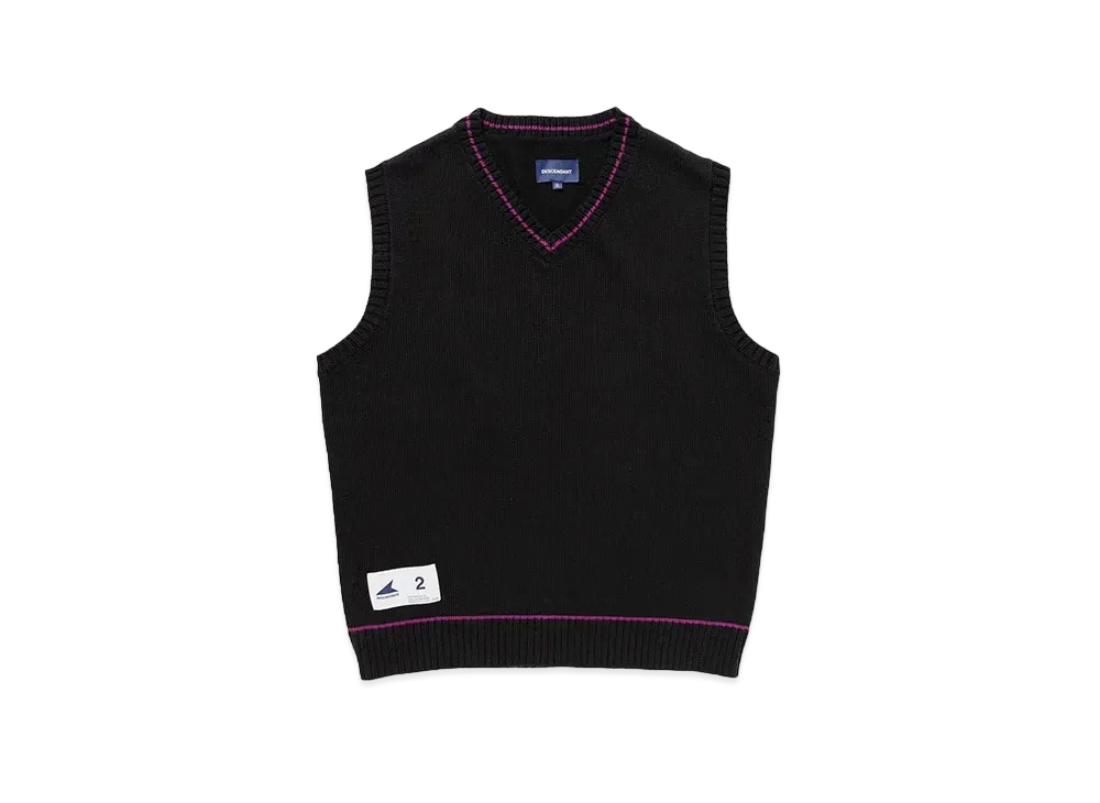 DESCENDANT Servir Knit Vest "Black"