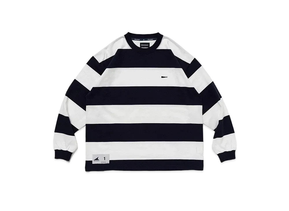 DESCENDANT Horizontal Stripe LS "Navy"