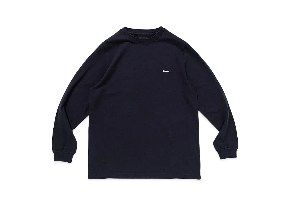 DESCENDANT Cachalot Organic Cotton Strip LS Classic Fit "Navy"