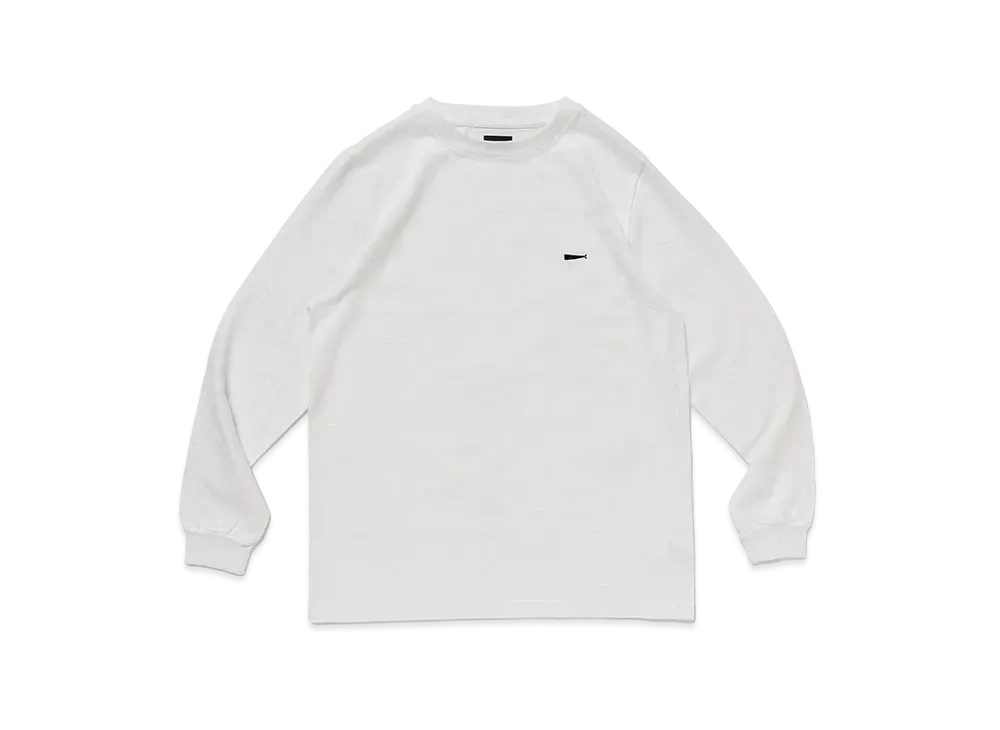 DESCENDANT Cachalot Organic Cotton Strip LS Classic Fit "White"