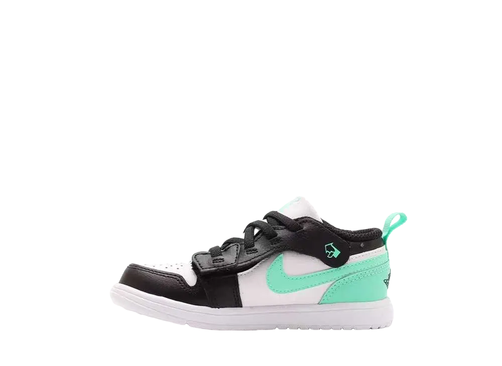 ナイキ TD エアジョーダン1 ロー ALT "ホワイト/ブラック/グリーングロー" (キッズ)