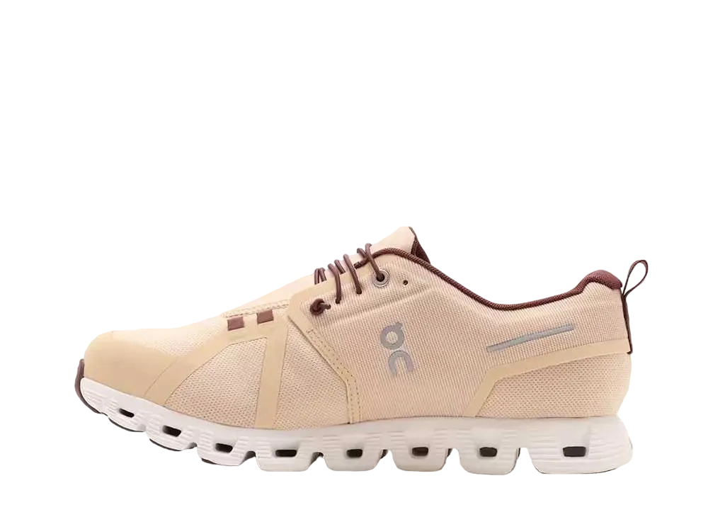 On Women's Cloud 5 Waterproof "Savannah/Ivory"