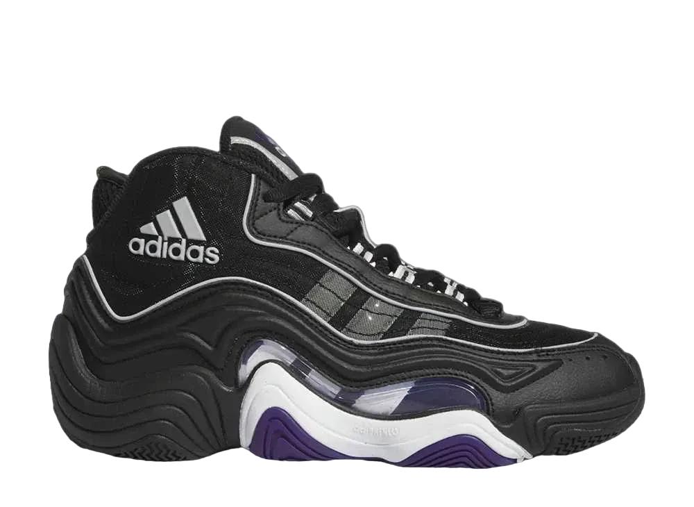 アディダス クレイジー98 レイカーズ アウェイ "ブラック/コアホワイト/カレッジエイトパープル"