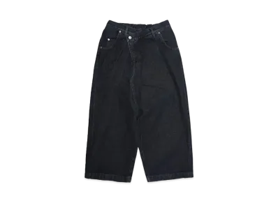 NEONSIGN Sarrouel Denim Slacks -Used- "BLACK USED"