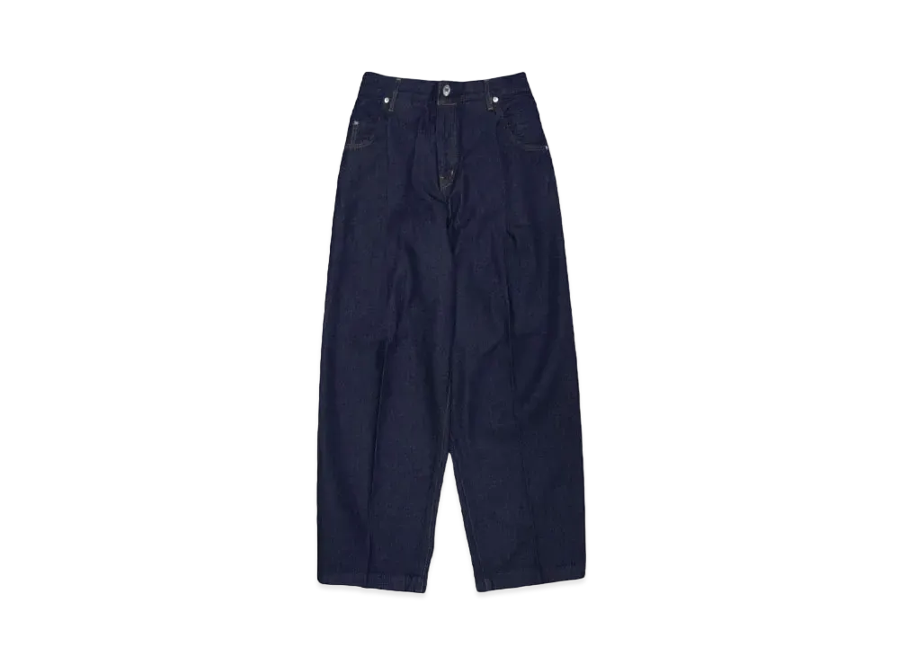 NEONSIGN Wide denim slacks "One wash" "INDIGO OW"