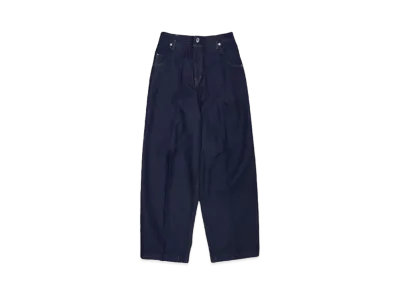 NEONSIGN Wide denim slacks "One wash" "INDIGO OW"