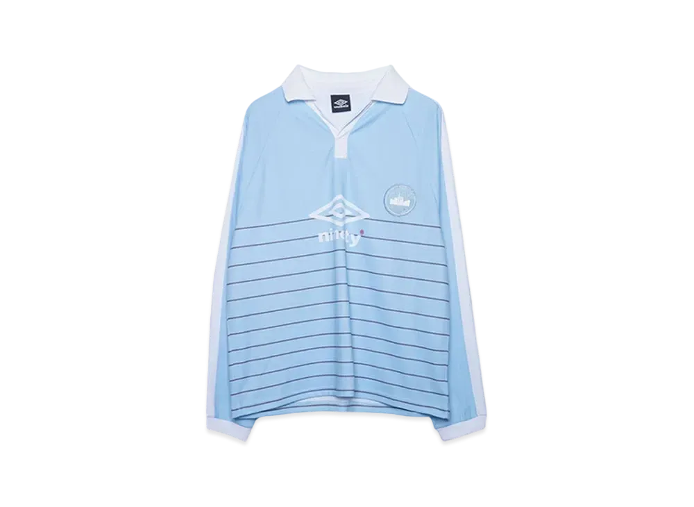 umbro x 9090 Stripe L/S Game Shirt "Light Blue"