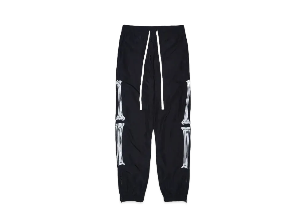 MAYO BONES Embroidery Nylon Pants "BLACK"
