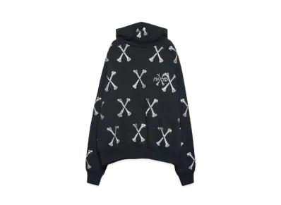 MAYO CROSS BONES Embroidery Hoodie "BLACK"