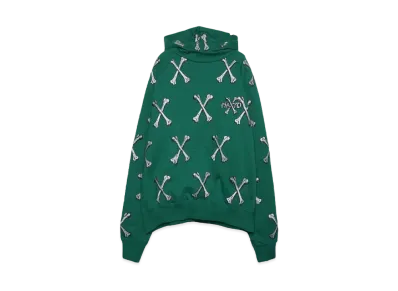MAYO CROSS BONES Embroidery Hoodie "GREEN"