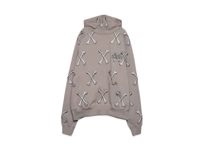 MAYO CROSS BONES Embroidery Hoodie "BEIGE"