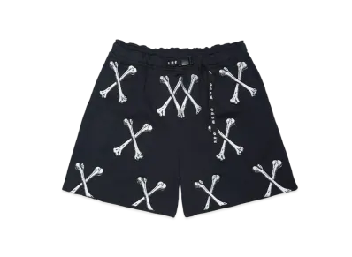MAYO CROSS BONES Embroidery Sweat Shorts "BLACK"