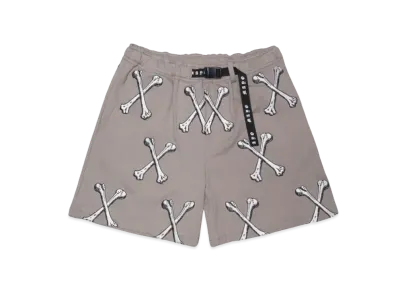 MAYO CROSS BONES Embroidery Sweat Shorts "BEIGE"