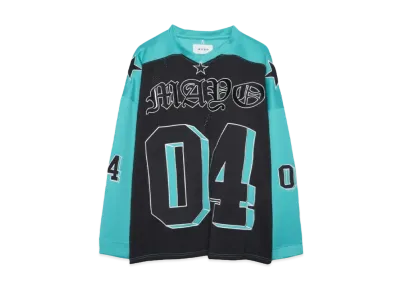 MAYO Embroidery Game shirt "KINMIYA BLUE"