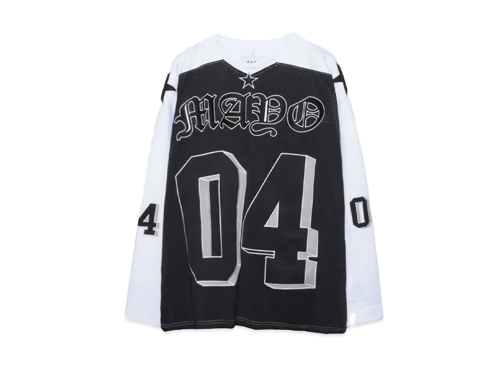MAYO Embroidery Game shirt "WHITE"