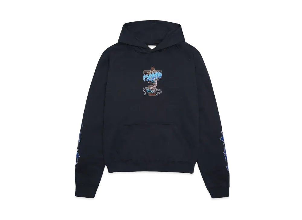 MAYO sunshine Embroidery Hoodie "BLACK"