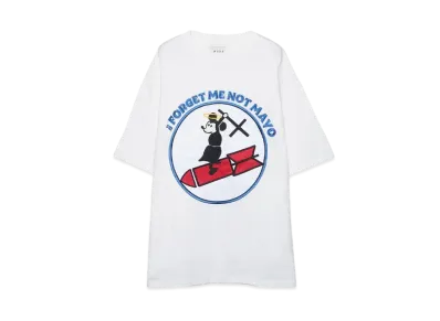 MAYO FORGET ME NOT MAYO Embroidery short Sleeve Tee "WHITE"
