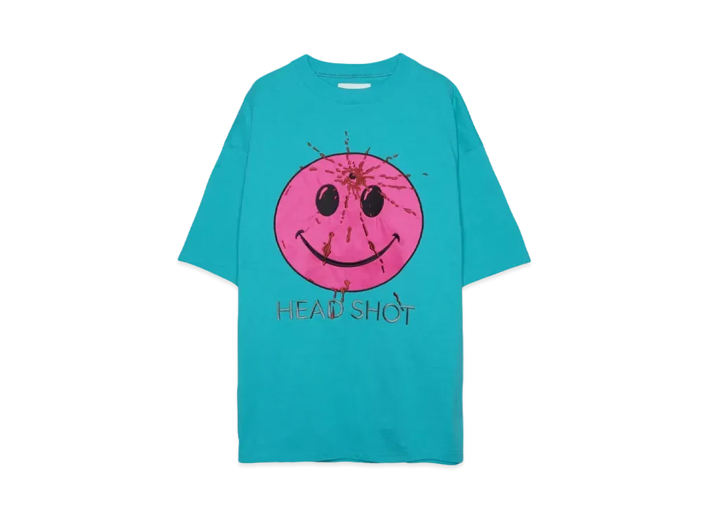 MAYO HEAD SHOT Embroidery short Sleeve Tee "KINMIYA BLUE"