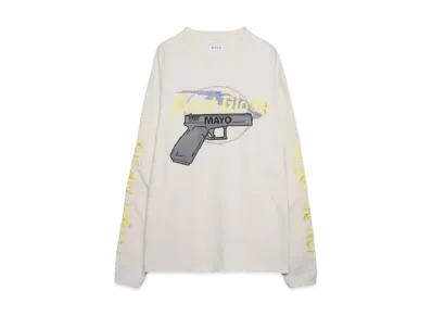 MAYO Hard Glock MAYO Embroidery Long Sleeve Tee "WHITE"